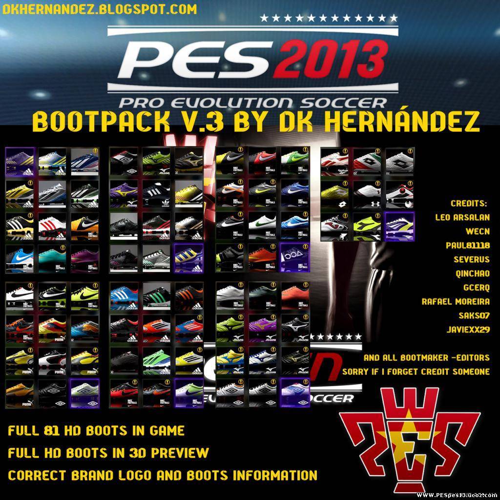 Скачать Бутсы для PES 13