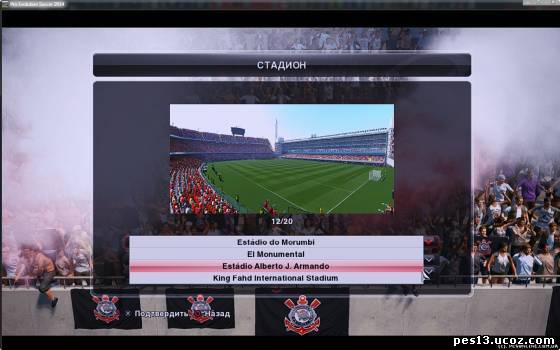 Скачать Стадионы для PES 13